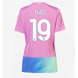 AC Milan Theo Hernandez #19 Tredje Tröja Kvinnor 2023-24 Kortärmad